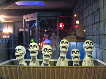 Front window display at The House of Frankenstein